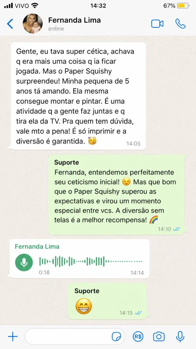 Print de conversa real no WhatsApp 3